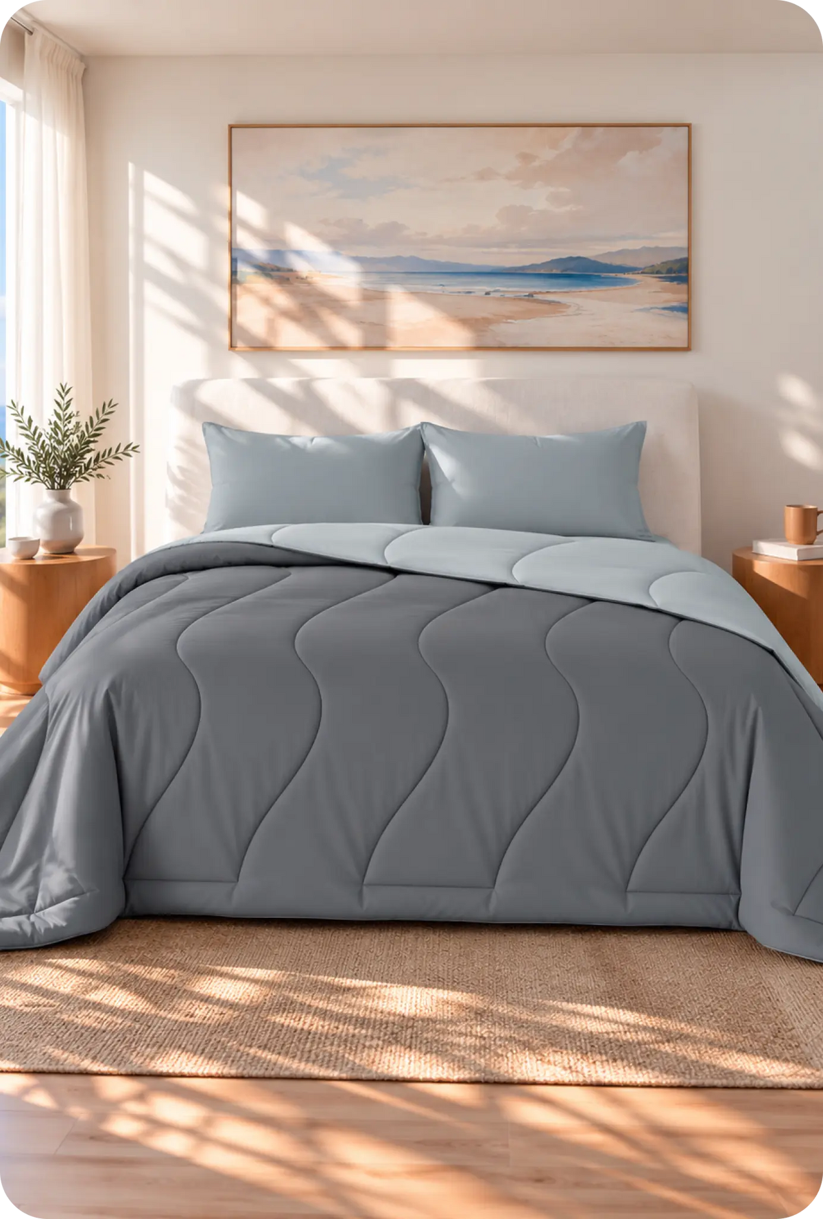 Evercool® Cooling Blanket Comforter - Cool Grey