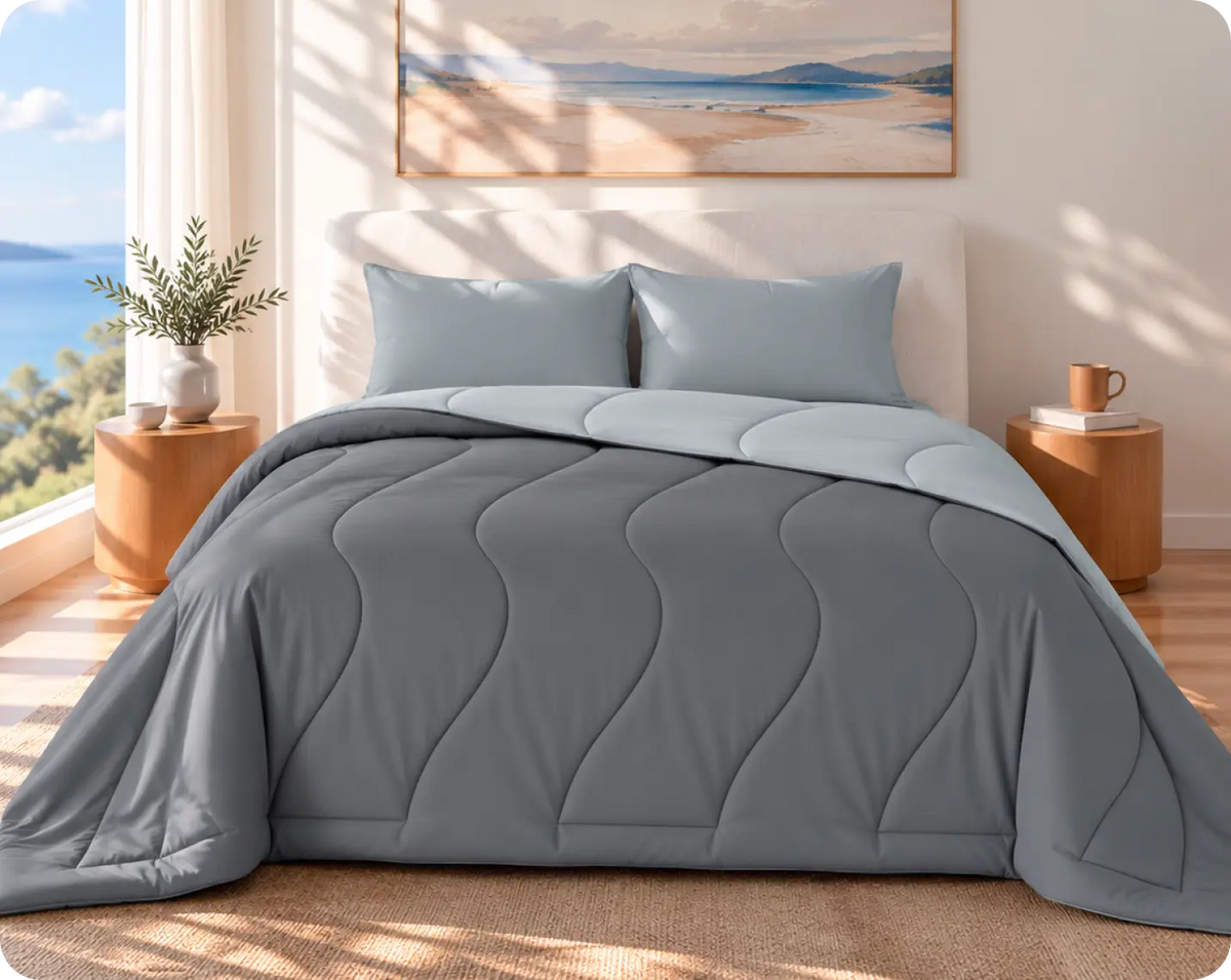 Evercool® Cooling Blanket Comforter - Cool Grey