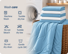 Evercool® Cooling Blanket Comforter - Aqua Blue thumbnail