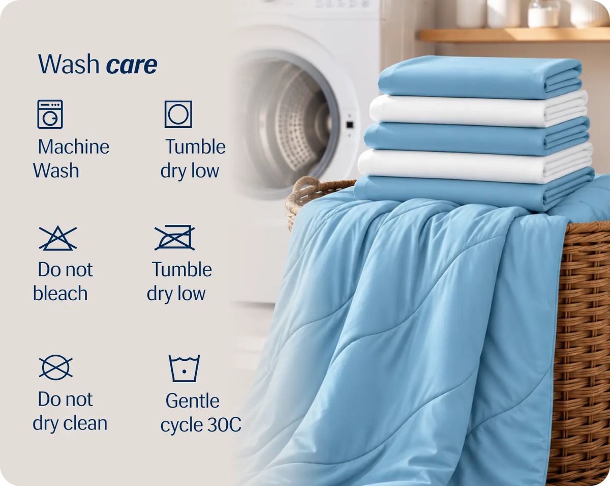 Evercool® Cooling Blanket Comforter - Aqua Blue